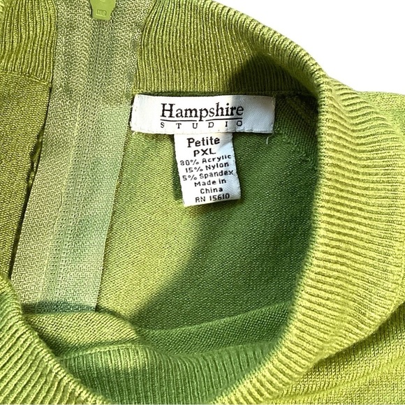 2 Vintage Mock Neck SOFT Acrylic Lightweight Sweaters, Size XL & PXL - Picture 5 of 15